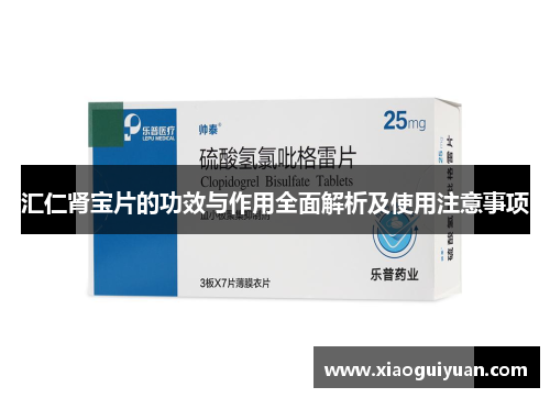 汇仁肾宝片的功效与作用全面解析及使用注意事项